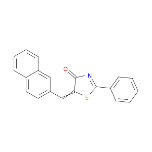 4(5H)-Thiazolone, 5-(2-naphthalenylmethylene)-2-phenyl-