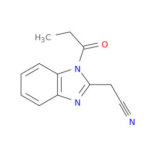 1-(1-氧丙基)-1H-苯并咪唑-2-乙腈