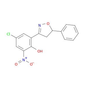 Phenol, 4-chloro-2-(4,5-dihydro-5-phenyl-3-isoxazolyl)-6-nitro-