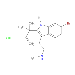 6-溴-2-(1,1-二甲基-2-丙烯-1-基)-N-甲基-1H-吲哚-3-乙胺盐酸盐