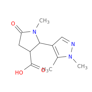 2-(1,5-Dimethyl-1H-pyrazol-4-yl)-1-methyl-5-oxopyrrolidine-3-carboxylic Acid