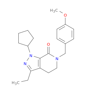 7H-PYRAZOLO[3,4-C]PYRIDIN-7-ONE, 1-CYCLOPENTYL-3-ETHYL-1,4,5,6-TETRAHYDRO-6-[(4-METHOXYPHENYL)METHYL]-