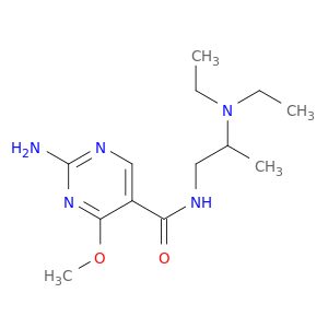 5-Pyrimidinecarboxamide,2-amino-N-[2-(diethylamino)propyl]-4-methoxy-