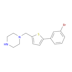 1-[[5-(3-溴苯基)-2-噻吩基]哌嗪
