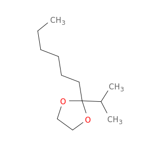 1,3-Dioxolane, 2-hexyl-2-(1-methylethyl)-