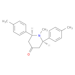 4-Piperidinone, 1-methyl-2,6-bis(4-methylphenyl)-, cis-