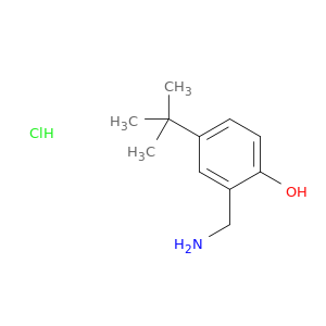Phenol, 2-(aminomethyl)-4-(1,1-dimethylethyl)-, hydrochloride