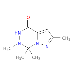 Pyrazolo[1,5-d][1,2,4]triazin-4(5H)-one, 6,7-dihydro-2,6,7,7-tetramethyl-