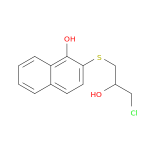 1-Naphthalenol, 2-[(3-chloro-2-hydroxypropyl)thio]-