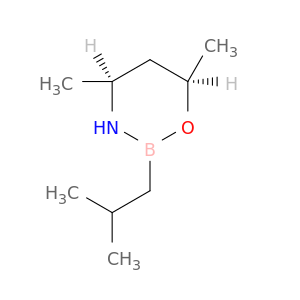 2H-1,3,2-Oxazaborine, tetrahydro-4,6-dimethyl-2-(2-methylpropyl)-, cis-