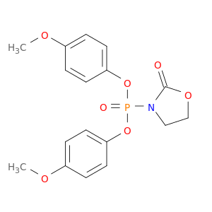 Phosphonic acid, (2-oxo-3-oxazolidinyl)-, bis(4-methoxyphenyl) ester