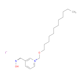 Pyridinium, 1-[(dodecyloxy)methyl]-3-[(hydroxyimino)methyl]-, iodide