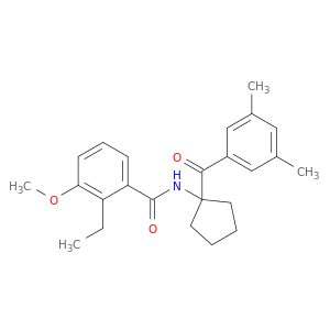 Benzamide, N-[1-(3,5-dimethylbenzoyl)cyclopentyl]-2-ethyl-3-methoxy-