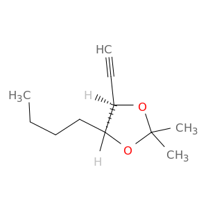 1,3-Dioxolane, 4-butyl-5-ethynyl-2,2-dimethyl-, cis-