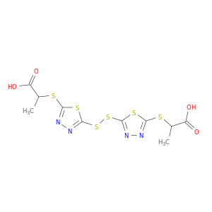 Propanoic acid, 2,2'-[dithiobis(1,3,4-thiadiazole-5,2-diylthio)]bis-
