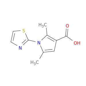 2,5-dimethyl-1-(1,3-thiazol-2-yl)-1H-pyrrole-3-carboxylic Acid