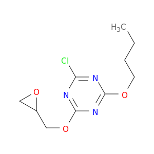 1,3,5-Triazine, 2-butoxy-4-chloro-6-(oxiranylmethoxy)-