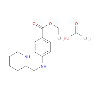 ethyl 4-[(piperidin-2-ylmethyl)amino]benzoate acetate(1:1)