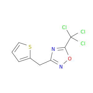 1,2,4-Oxadiazole, 3-(2-thienylmethyl)-5-(trichloromethyl)-