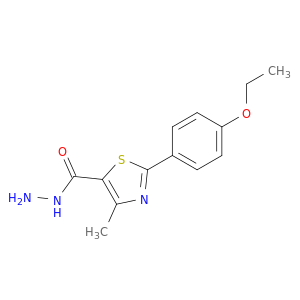 5-Thiazolecarboxylic acid, 2-(4-ethoxyphenyl)-4-methyl-, hydrazide