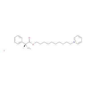 Pyridinium, 1-[10-[(2R)-1-oxo-2-phenylpropoxy]decyl]-, iodide