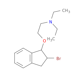 Ethanamine, 2-[(2-bromo-2,3-dihydro-1H-inden-1-yl)oxy]-N,N-diethyl-