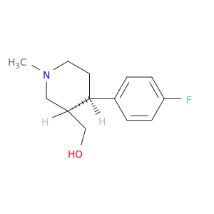 3-Piperidinemethanol, 4-(4-fluorophenyl)-1-methyl-, (3R,4R)-