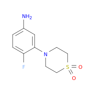 4-(5-Amino-2-fluorophenyl)-1lambda6-thiomorpholine-1,1-dione