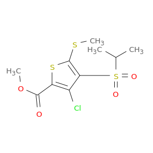 2-Thiophenecarboxylicacid, 3-chloro-4-[(1-methylethyl)sulfonyl]-5-(methylthio)-, methyl ester