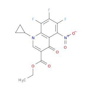 3-Quinolinecarboxylicacid, 1-cyclopropyl-6,7,8-trifluoro-1,4-dihydro-5-nitro-4-oxo-, ethyl ester