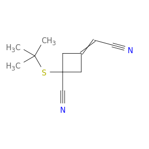 Cyclobutanecarbonitrile, 3-(cyanomethylene)-1-[(1,1-dimethylethyl)thio]-