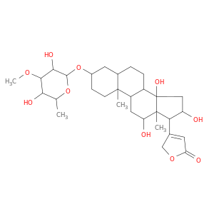 4-[3-(3,5-dihydroxy-4-methoxy-6-methyl-oxan-2-yl)oxy-12,14,16-trihydroxy-10,13-dimethyl-1,2,3,4,5,6,7,8,9,11,12,15,16,17-tetradecahydrocyclopenta[a]phenanthren-17-yl]-5H-furan-2-one
