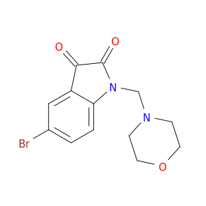 1H-Indole-2,3-dione, 5-bromo-1-(4-morpholinylmethyl)-