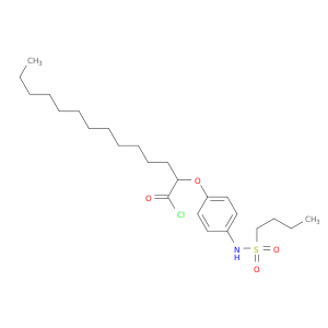 Tetradecanoyl chloride, 2-[4-[(butylsulfonyl)amino]phenoxy]-