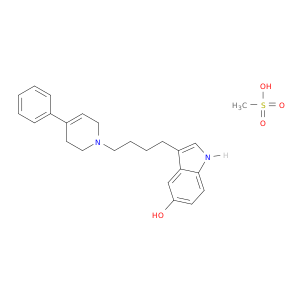 methanesulfonic acid; 3-[4-(4-phenyl-3,6-dihydro-2H-pyridin-1-yl)butyl]-1H-indol-5-ol