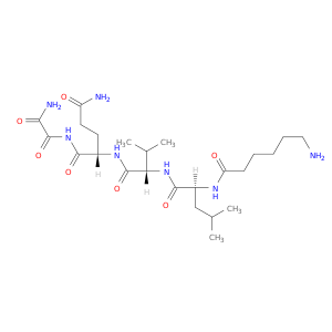 Glycinamide, N-(6-amino-1-oxohexyl)-L-leucyl-L-valyl-L-glutaminyl-2-oxo-