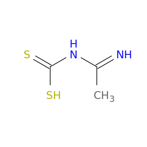 Carbamodithioic acid, (1-iminoethyl)-