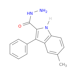 1H-Indole-2-carboxylic acid, 5-methyl-3-phenyl-, hydrazide