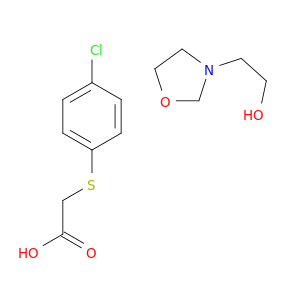 ((4-Chlorophenyl)thio)acetic acid 3-oxazolidineethanol (1:1)