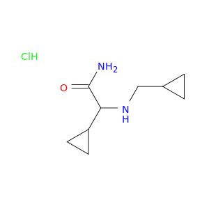 2-cyclopropyl-2-[(cyclopropylmethyl)amino]acetamide hydrochloride