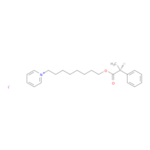 Pyridinium, 1-[8-[(2S)-1-oxo-2-phenylpropoxy]octyl]-, iodide