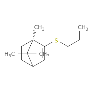 Bicyclo[2.2.1]hept-2-ene, 1,7,7-trimethyl-2-(propylthio)-, (1R)-