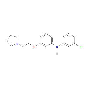 9H-Carbazole, 2-chloro-7-[2-(1-pyrrolidinyl)ethoxy]-