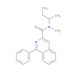3-Isoquinolinecarboxamide, N-methyl-N-(1-methylpropyl)-1-phenyl-