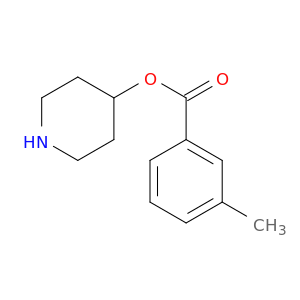 Benzoic acid, 3-methyl-, 4-piperidinyl ester