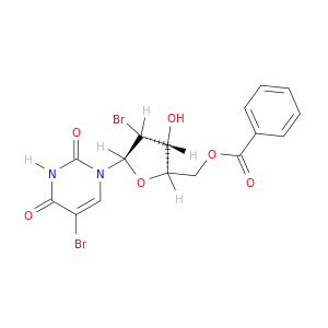 Uridine, 2',5-dibromo-2'-deoxy-, 5'-benzoate