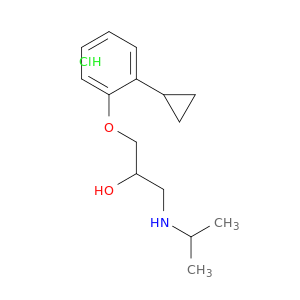 1-(2-cyclopropylphenoxy)-3-(isopropylamino)propan-2-ol hydrochloride(1:1)