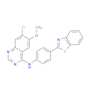 4-Quinazolinamine, N-[4-(2-benzothiazolyl)phenyl]-7-chloro-6-methoxy-