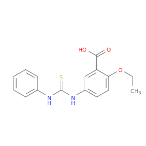 Benzoic acid, 2-ethoxy-5-[[(phenylamino)thioxomethyl]amino]-