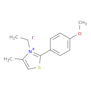 3-ethyl-2-(4-methoxyphenyl)-4-methyl-1,3-thiazol-3-ium iodide